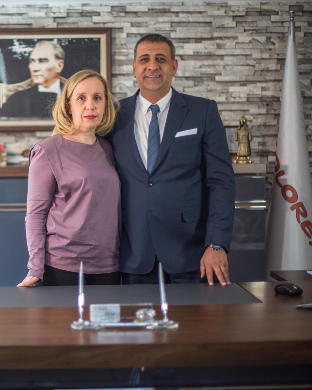 Erk-Han kurucuları — Yönetim Kurulu Başkanı ve eşi Sedef